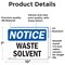 Signmission Waste Solvent, 10 in W x Rectangle, Vinyl Decal OS-2PACK-NS-D-710-L-16872 - alternate 6